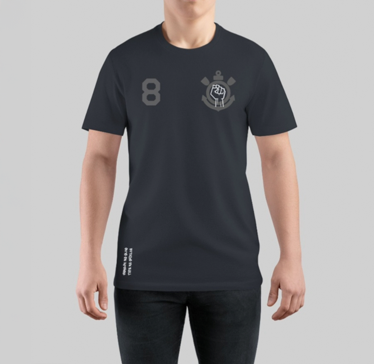 Camiseta Time do Povo Graffiti (Frente e Verso) - Black | Use VAI®