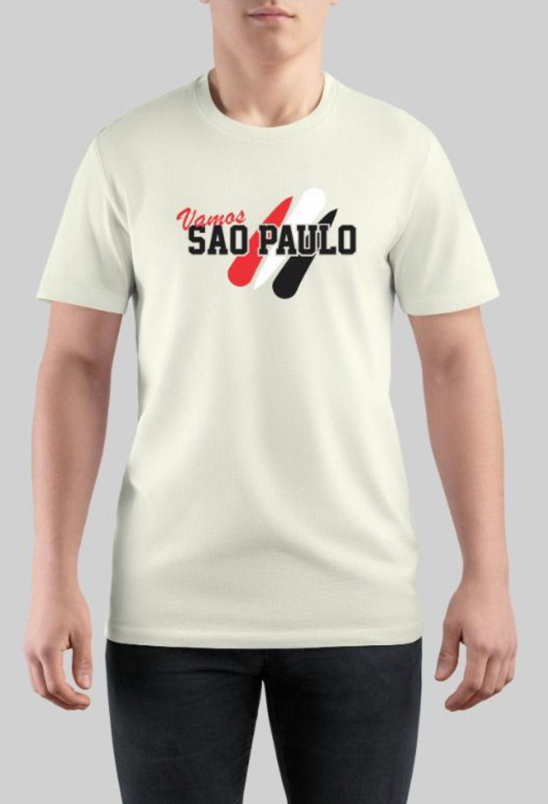 Camiseta Vamos São Paulo - Off-White | Use VAI®