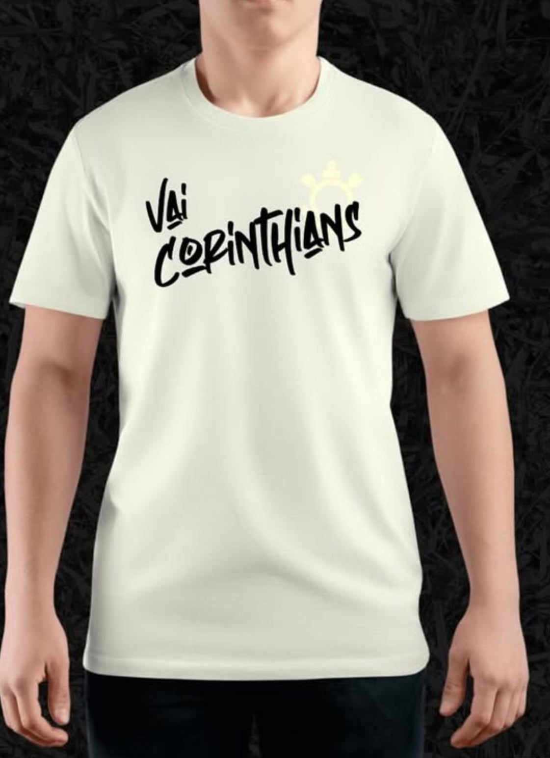 Camiseta Vai Corinthians Graffiti - Off-White | Use VAI®
